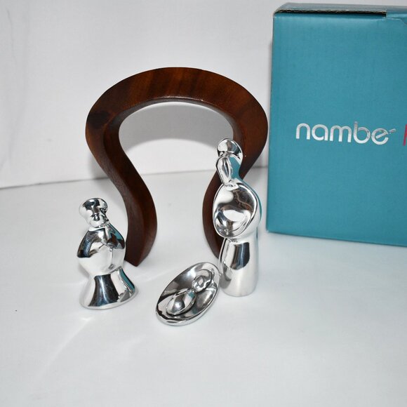 Nambe Miniature Nativity Scene Set #MT0774 NIB - Picture 2 of 4